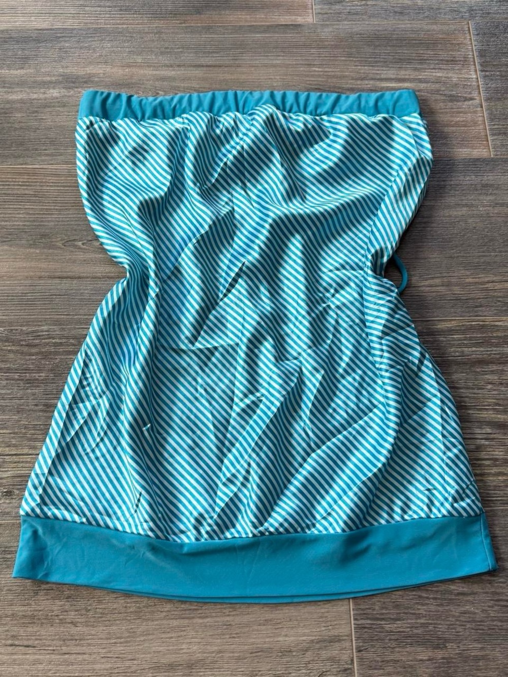 Vintage 90s striped satin tube top full length Celine by Champion